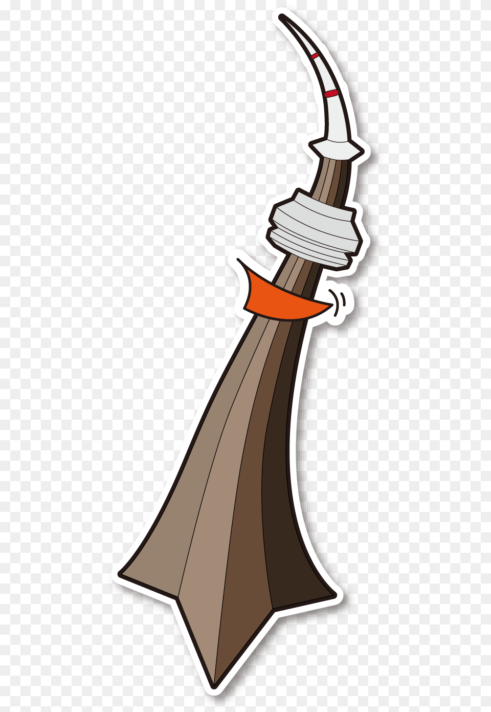 Cartoon Style Cn Tower, Sword, Weapon Free Png