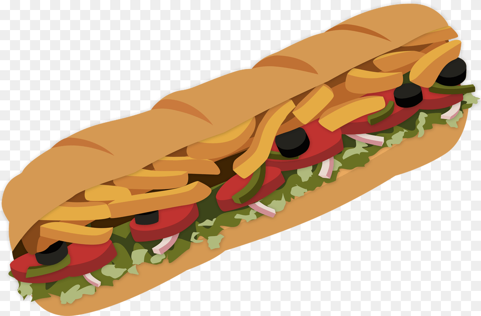 Cartoon Sub Sandwich Cartoon, Food, Hot Dog, Dynamite, Weapon Png Image