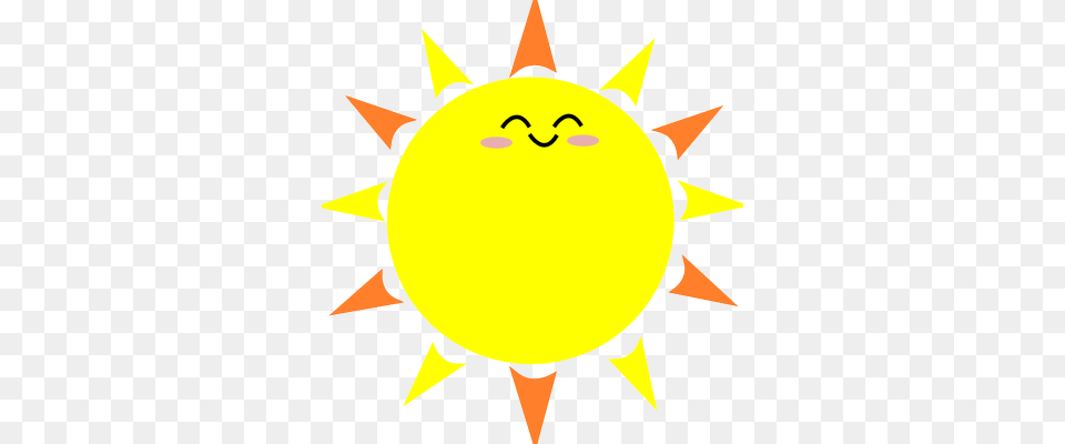Cartoon Sun With Black Background, Nature, Outdoors, Sky, Animal Free Png Download