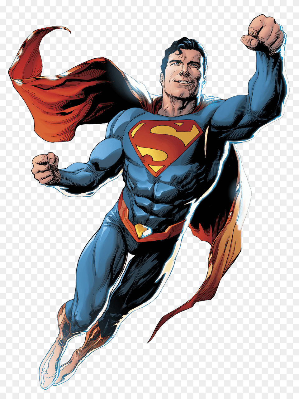 Cartoon Superman Background Arts, Adult, Male, Man, Person Free Png