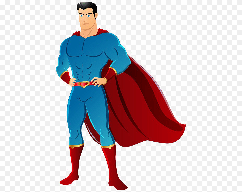 Cartoon Superman Photo Superman Dessin, Cape, Clothing, Adult, Person Free Png