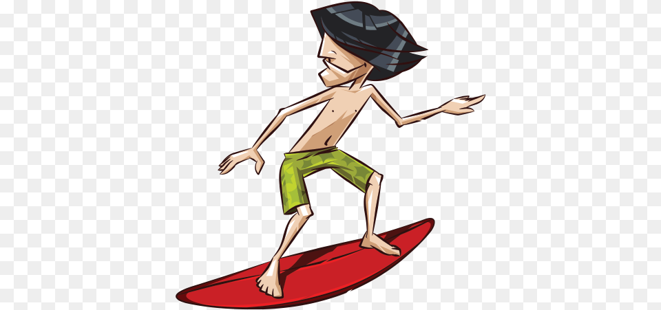Cartoon Surfing Royalty Cartoon Surfer, Water, Sea, Nature, Outdoors Png Image