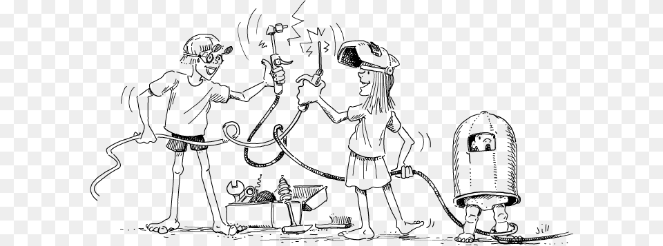 Cartoon Swordfighting Cartoon, Gray Png