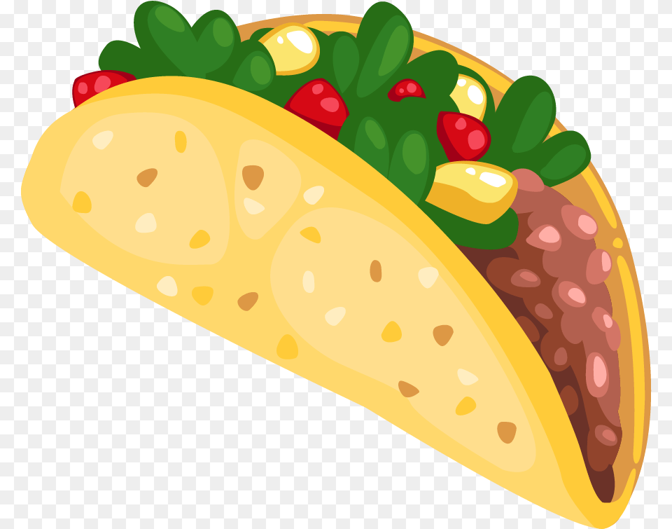 Cartoon Taco Clip Art 3 Clipartcow Background Taco Clipart, Food, Dynamite, Weapon Free Png Download
