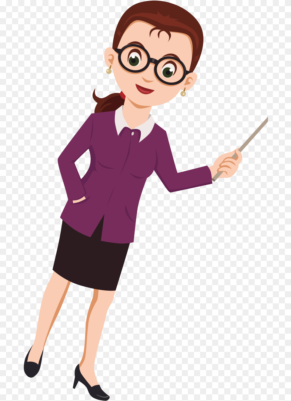 Cartoon Teacher Drawing Teacher Drawing Cartoon, Sleeve, Long Sleeve, Person, Clothing Free Png
