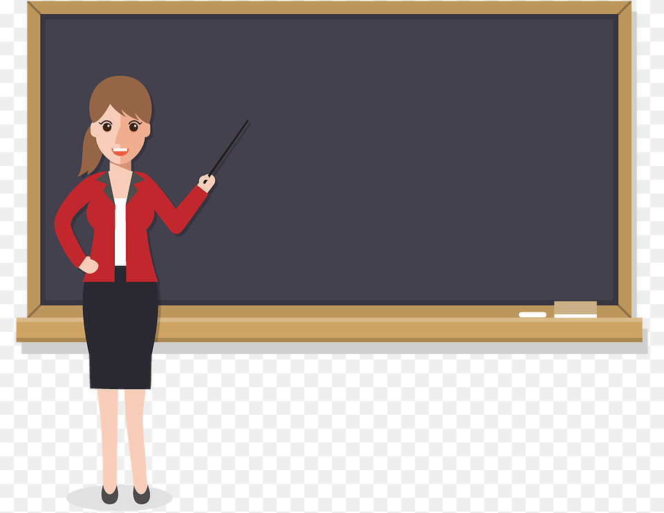 Cartoon Teacher Illustration Vector, Blackboard, Boy, Child, Male Free Transparent Png