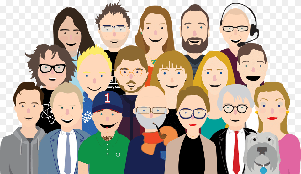 Cartoon Team, Woman, Female, People, Person Png