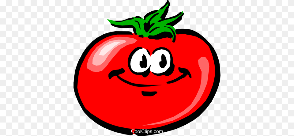 Cartoon Tomato Royalty Vector Clip Art Illustration, Food, Plant, Produce, Vegetable Free Transparent Png