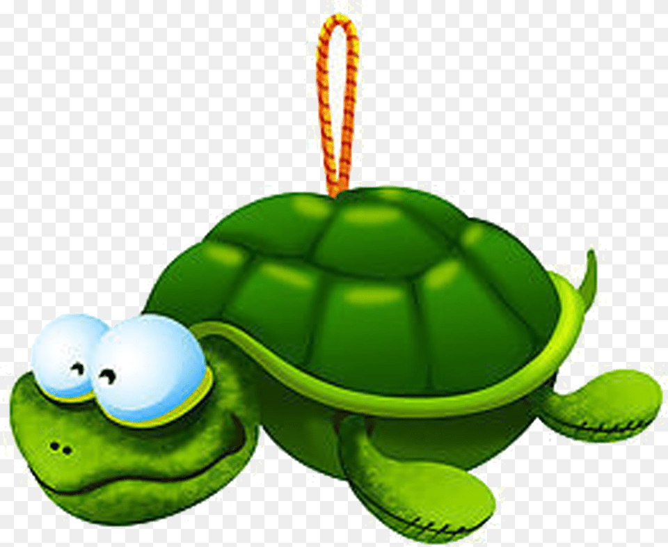 Cartoon Tortoise Ornaments Transprent Vector Toys, Green, Animal, Reptile, Sea Life Free Transparent Png