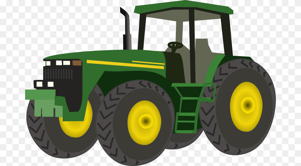 Cartoon Tractor Clipart, Transportation, Vehicle, Bulldozer, Machine Free Transparent Png