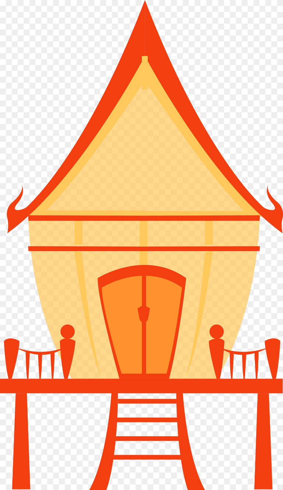Cartoon Traditional House, Outdoors Free Png