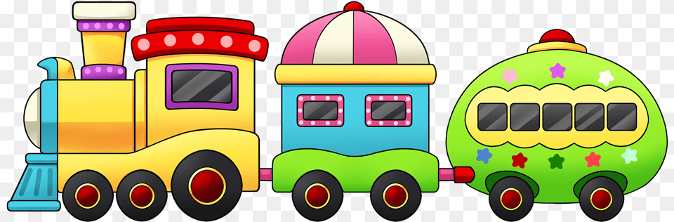Cartoon Train Clipart, Bus, Transportation, Vehicle, Bulldozer Free Png Download