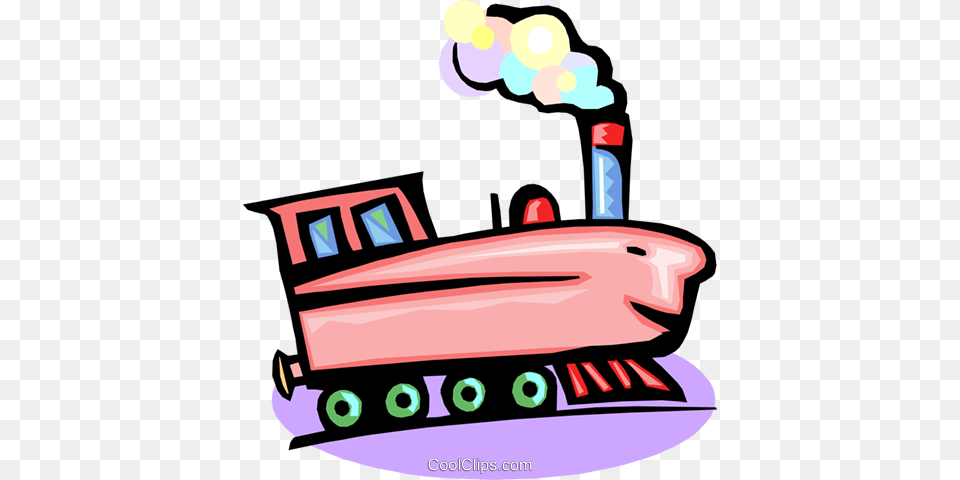 Cartoon Train Royalty Vector Clip Art Illustration, Appliance, Device, Electrical Device, Steamer Png Image