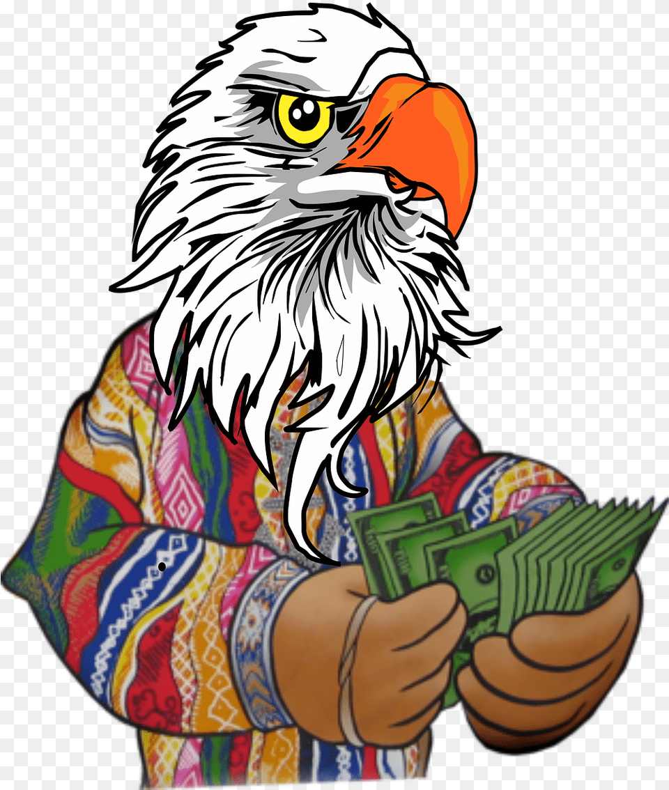 Cartoon Transparent Eagle, Adult, Female, Person, Woman Free Png