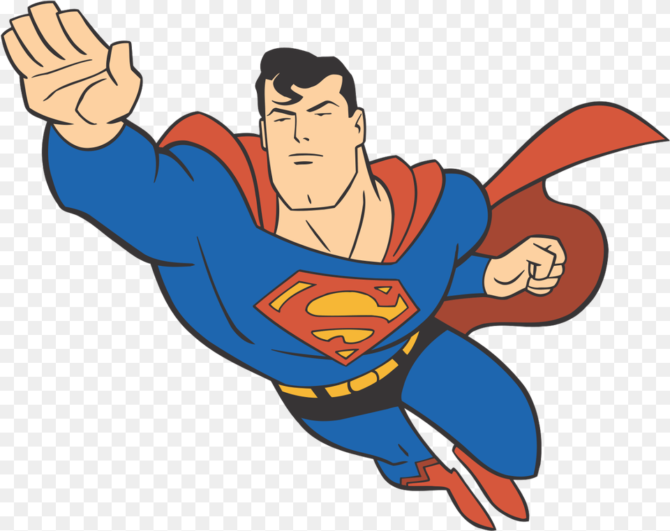 Cartoon Transparent Superman Cartoon, Baby, Martial Arts, Person, Sport Png