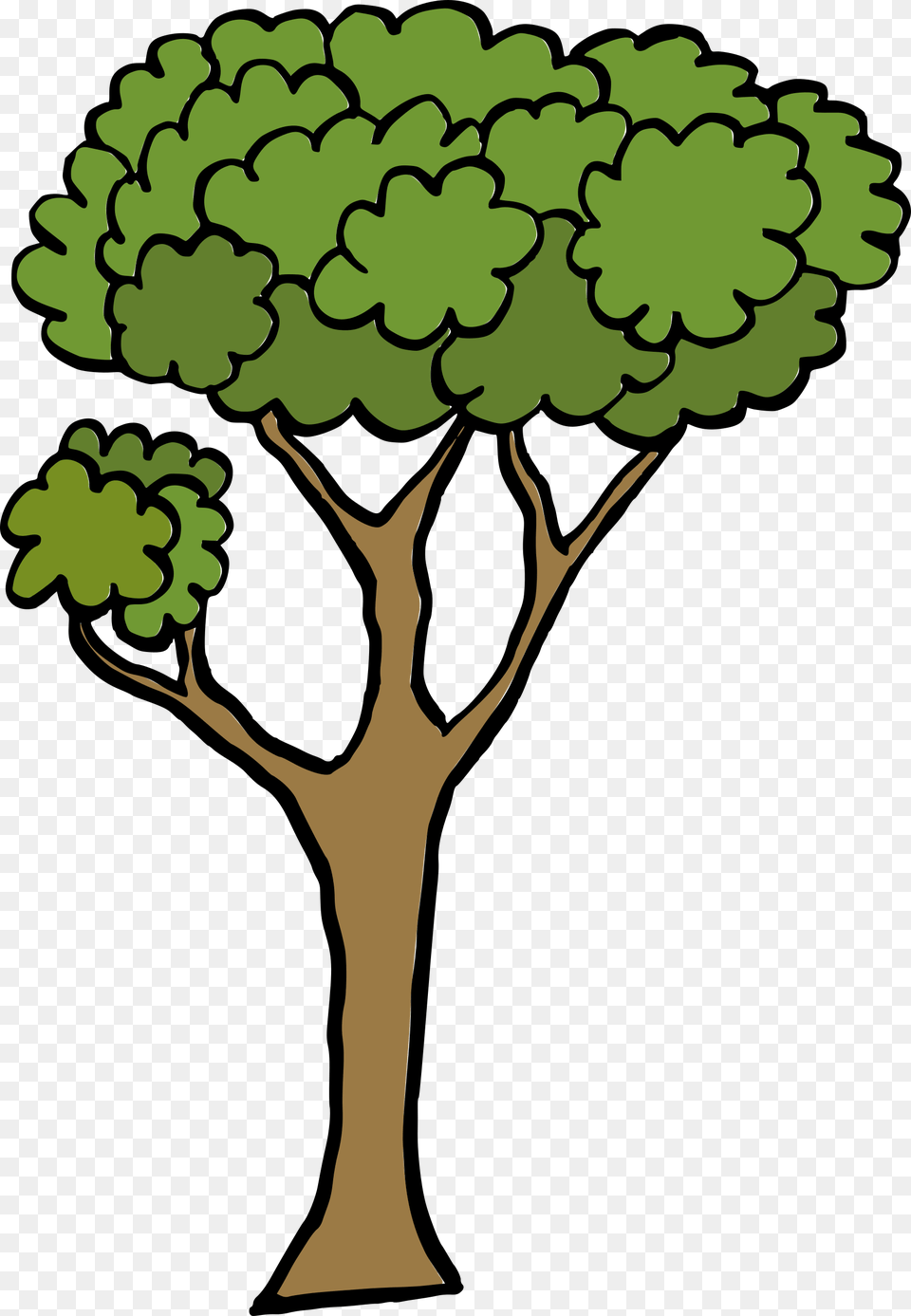 Cartoon Tree 1 Cartoon Tree Transparent Background, Plant, Person, Potted Plant, Tree Trunk Png