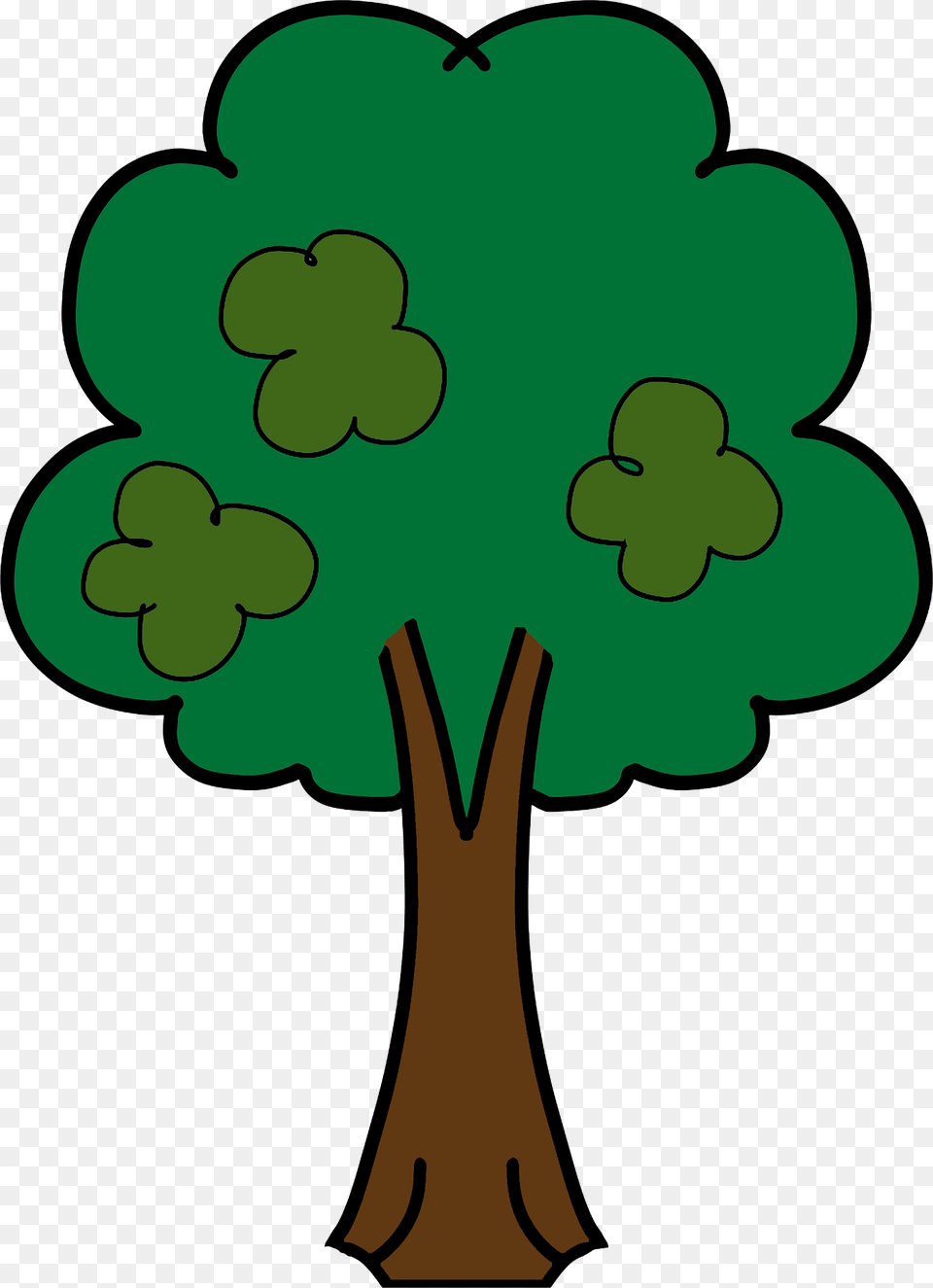 Cartoon Tree Clipart, Plant, Tree Trunk, Green, Art Png