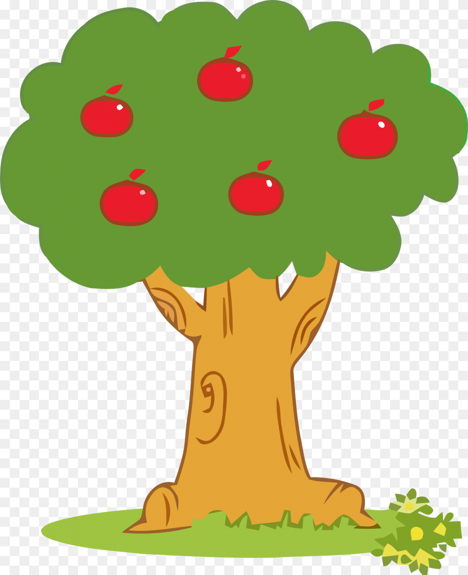 Cartoon Tree With Apples, Plant, Food, Fruit, Produce Png