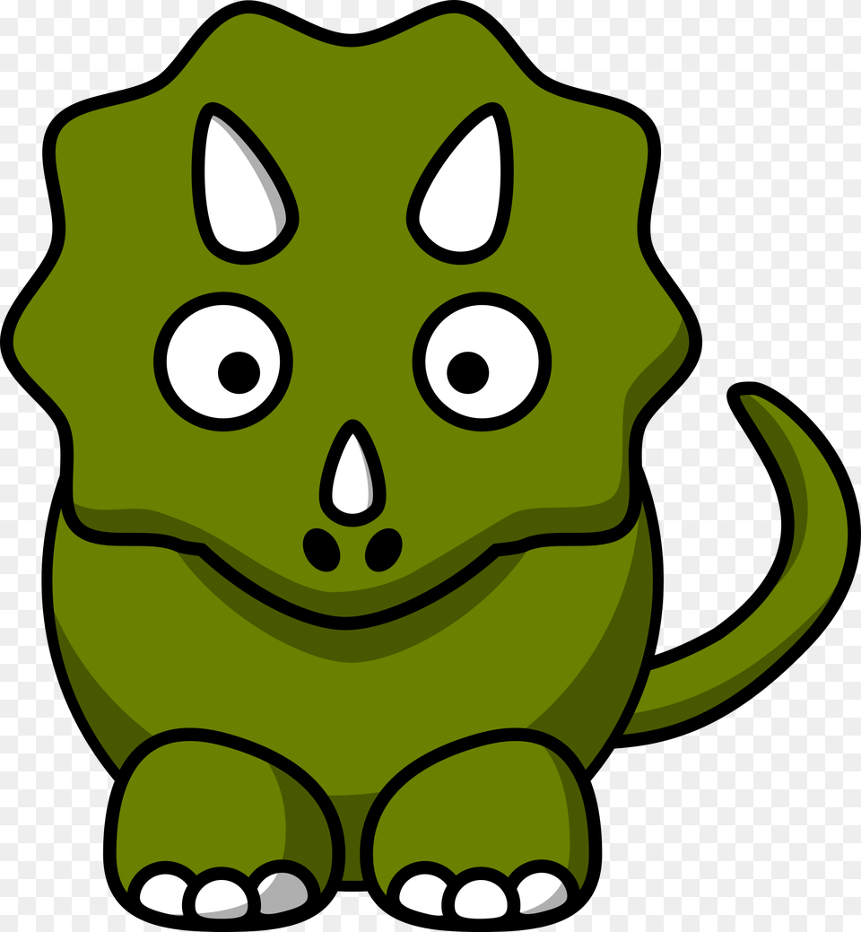 Cartoon Triceratops Icons, Green, Animal, Bear, Mammal Free Png Download