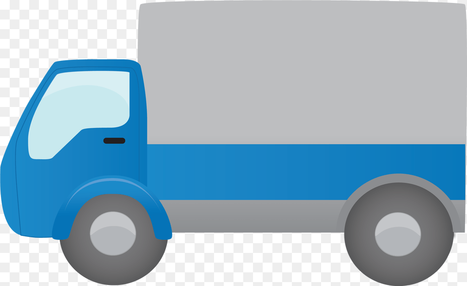 Cartoon Truck Clipart Car Images In Truck Blue Clipart, Vehicle, Van, Transportation, Moving Van Free Transparent Png