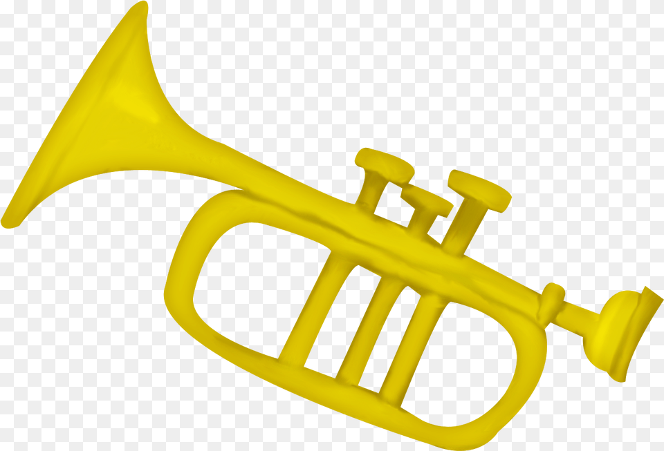 Cartoon Trumpet Clip Art Black Trumpet, Brass Section, Horn, Musical Instrument, Flugelhorn Png