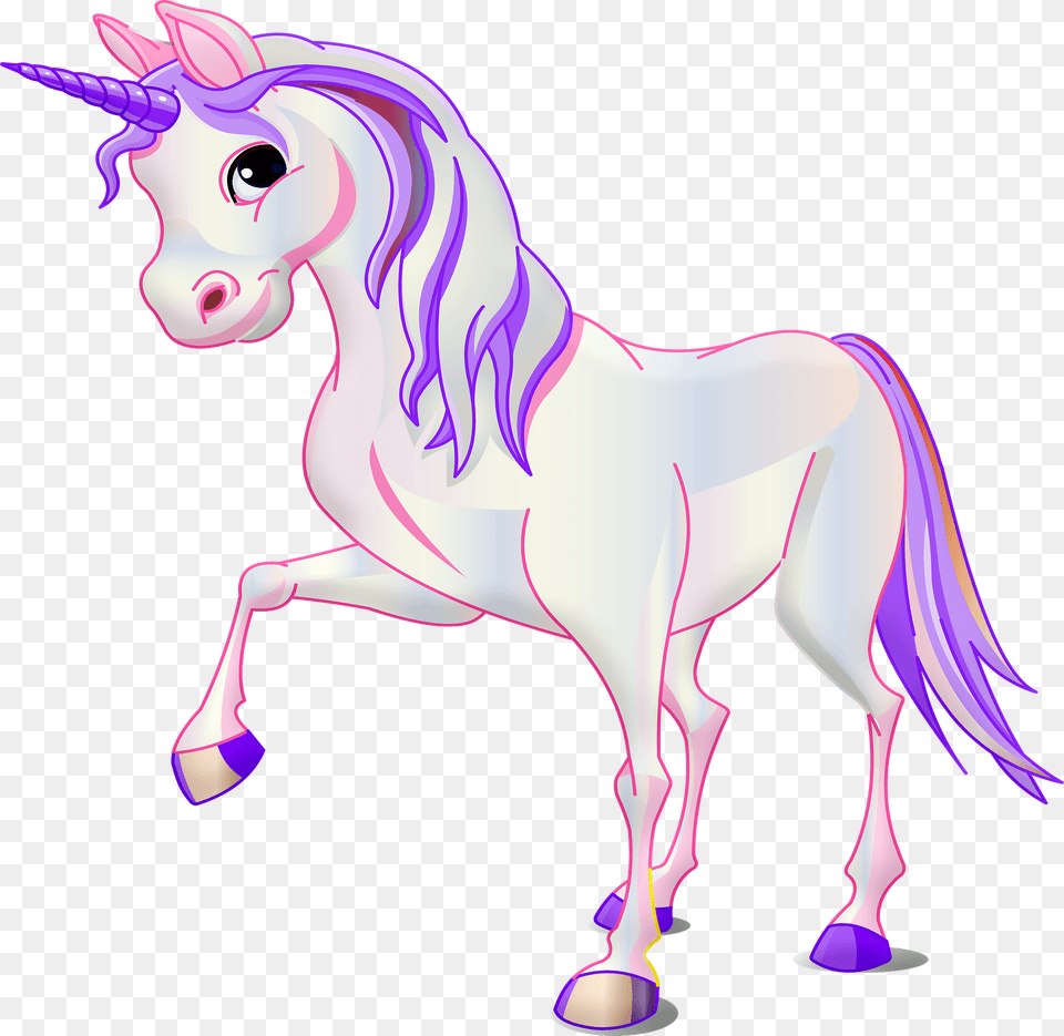 Cartoon Unicorn Clipart, Animal, Mammal, Horse Png Image