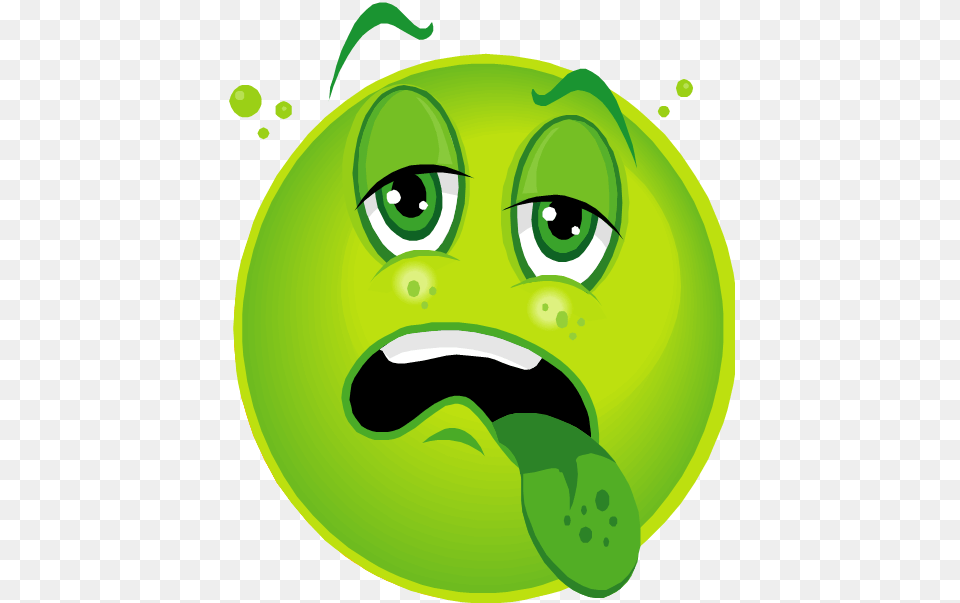 Cartoon Vomit Clipart, Green Png