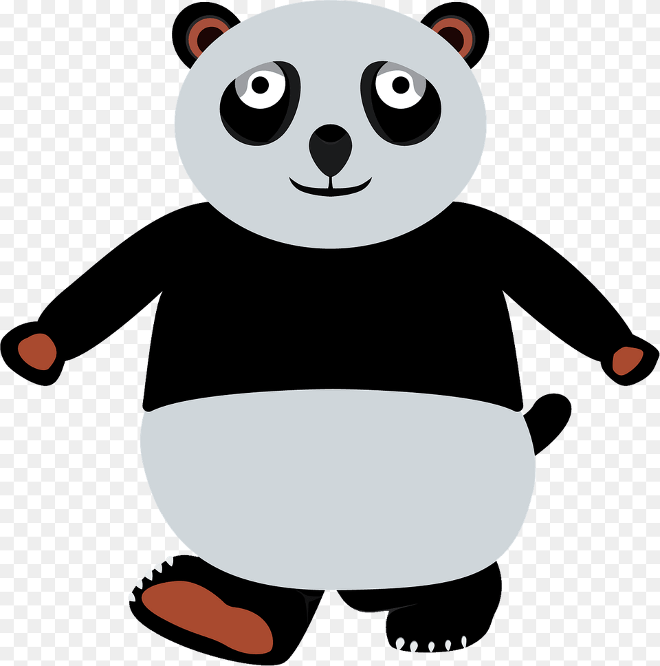 Cartoon Walking Panda Clipart, Animal, Bear, Giant Panda, Mammal Free Transparent Png