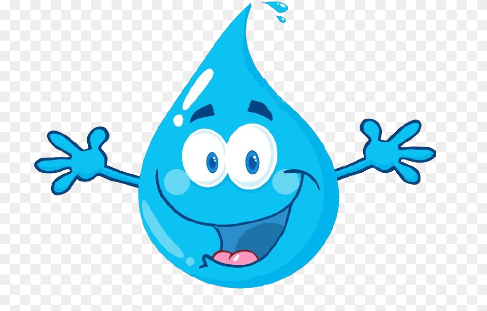 Cartoon Water Download Gota De Agua Feliz, Clothing, Hat, Droplet, Animal Free Png