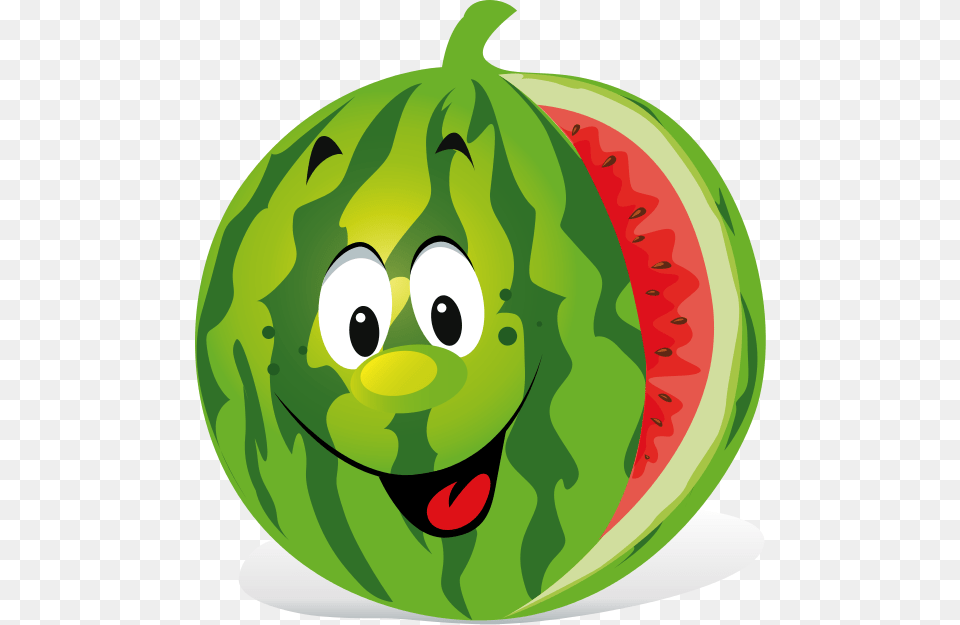 Cartoon Watermelon Clipart, Food, Fruit, Melon, Plant Free Png Download