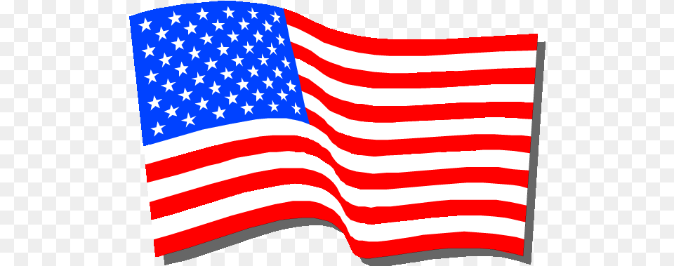 Cartoon Waving American Flag, American Flag Free Transparent Png