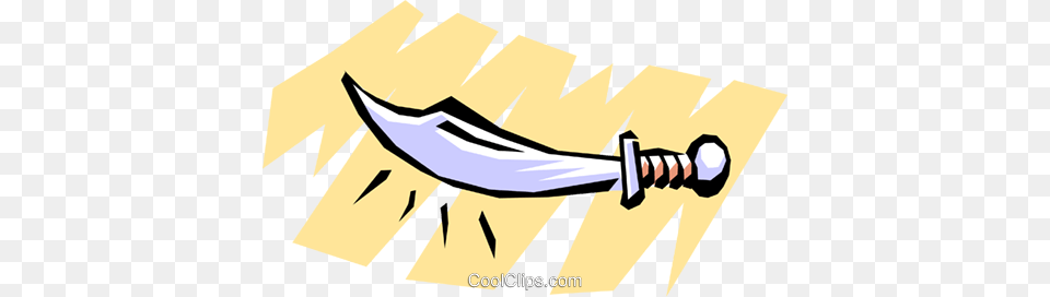 Cartoon Weapons Royalty Vector Clip Art Illustration, Blade, Dagger, Knife, Sword Png