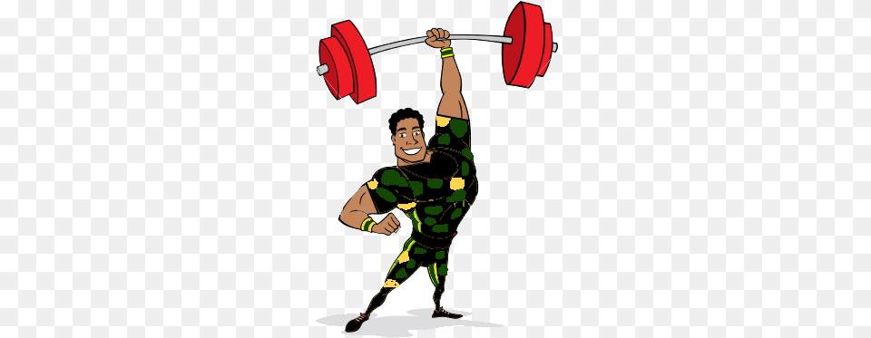 Cartoon Weight, Person, Working Out, Face, Head Free Png Download