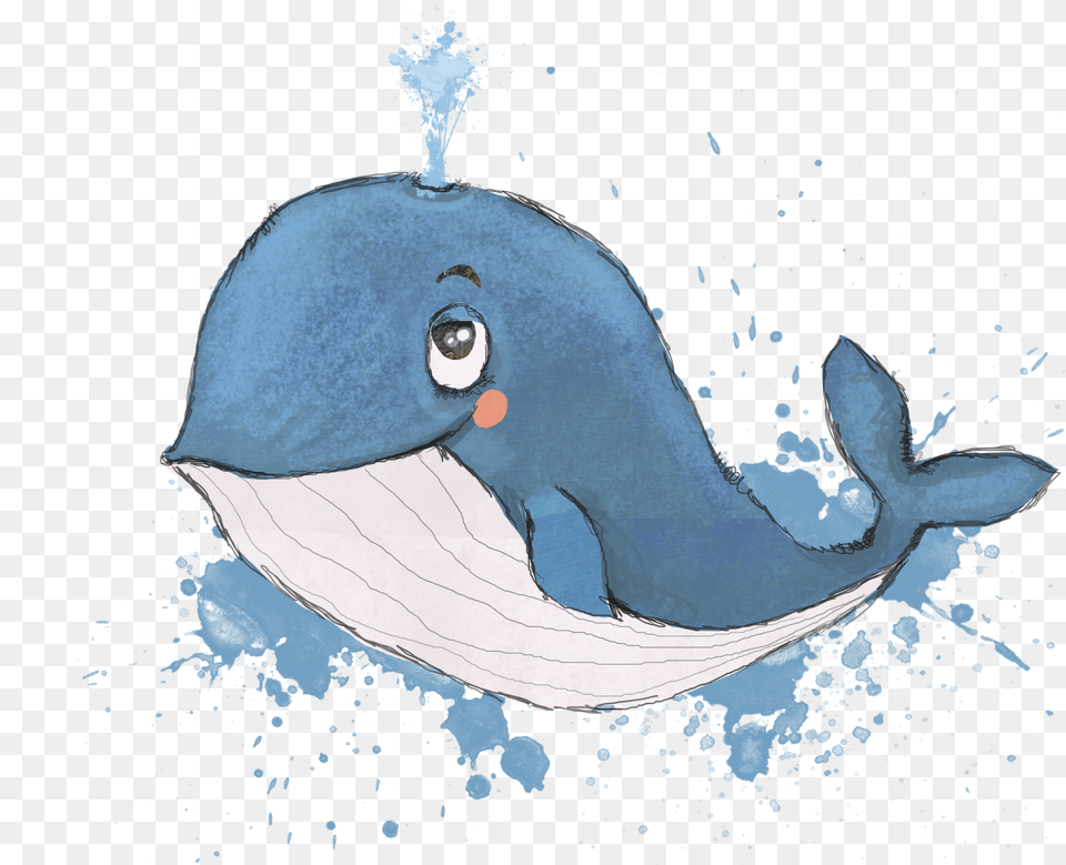 Cartoon Whale, Animal, Mammal, Sea Life, Fish Png