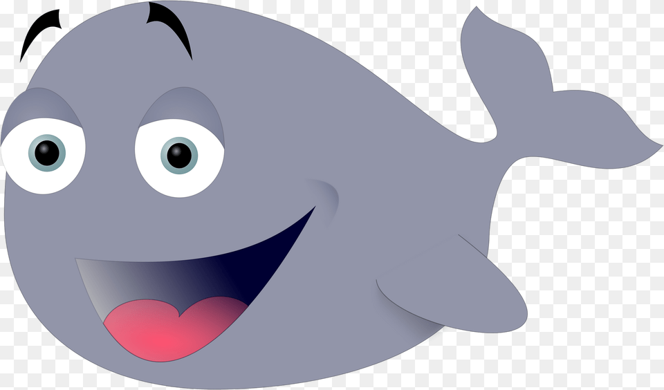 Cartoon Whale Clipart, Animal, Fish, Sea Life, Shark Png