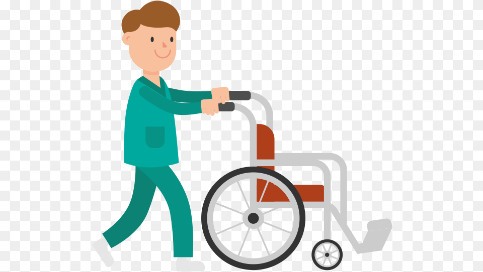 Cartoon Wheelchair, Furniture, Boy, Person, Male Free Png Download
