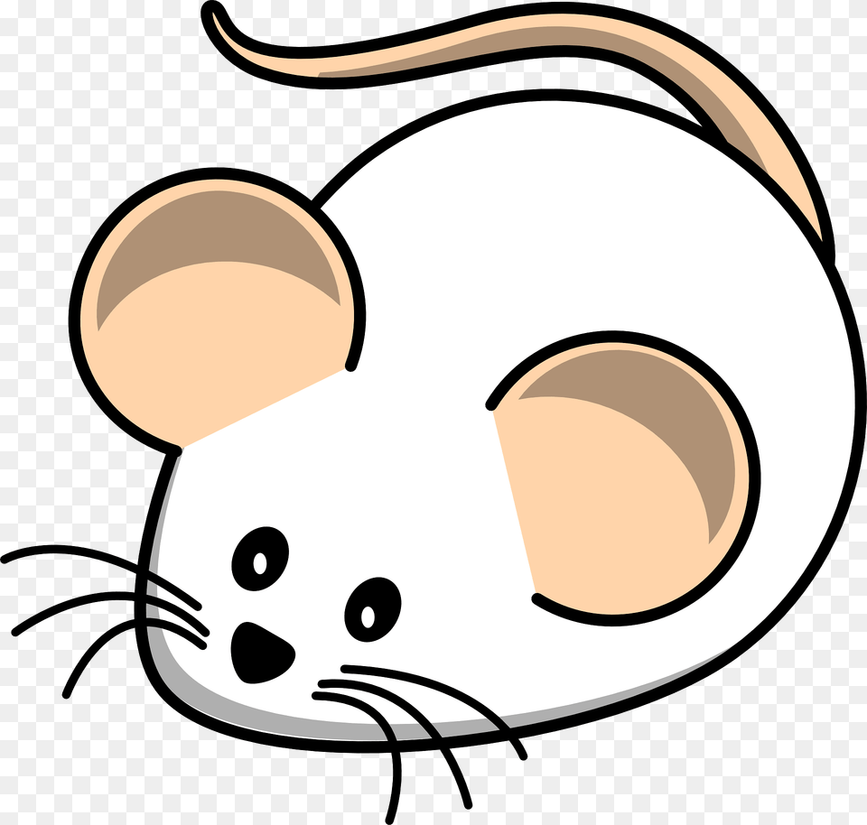 Cartoon White Mouse Clipart, Animal, Mammal, Rodent, Chinchilla Png Image