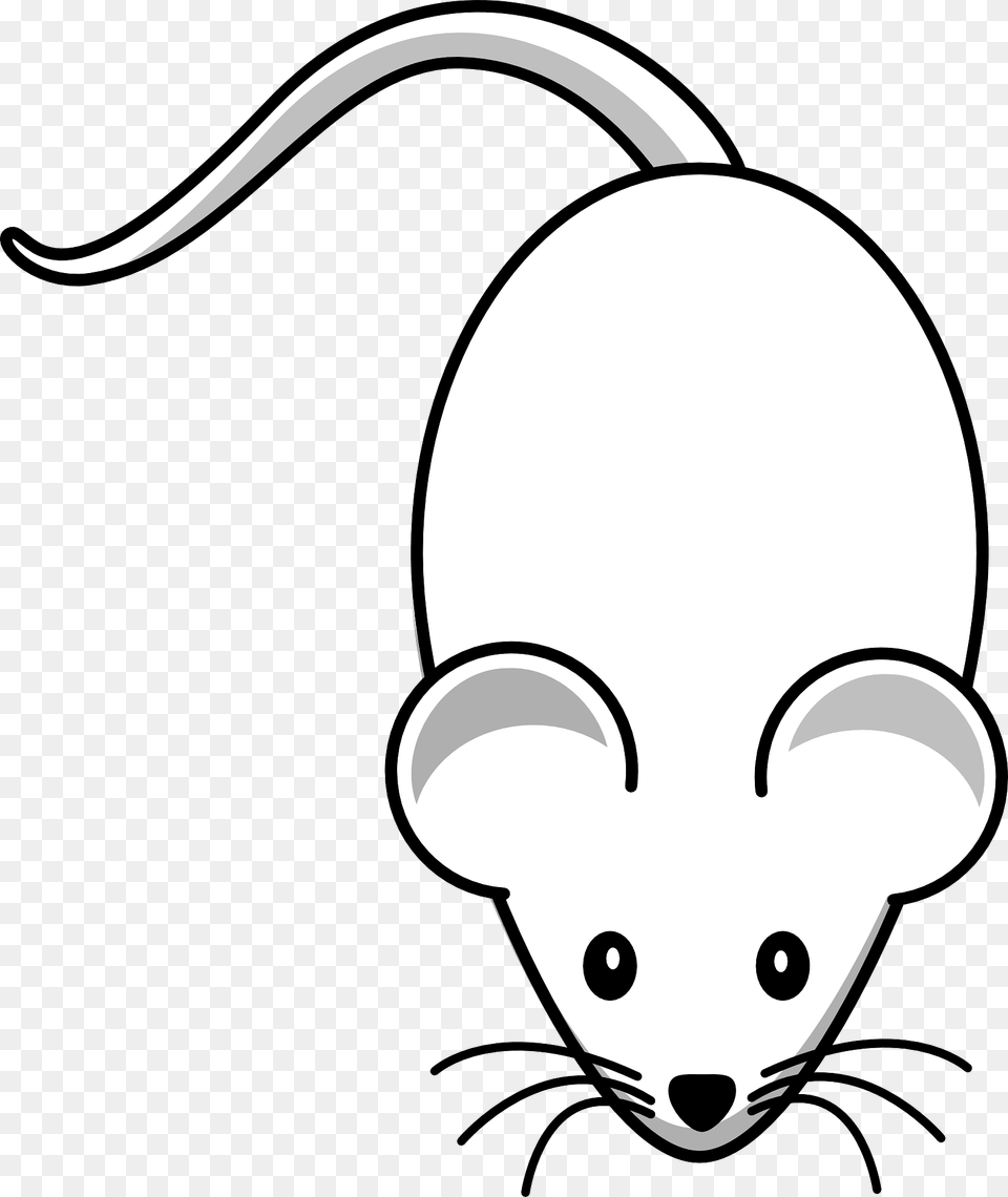 Cartoon White Mouse Clipart, Animal, Mammal, Computer Hardware, Electronics Free Png Download