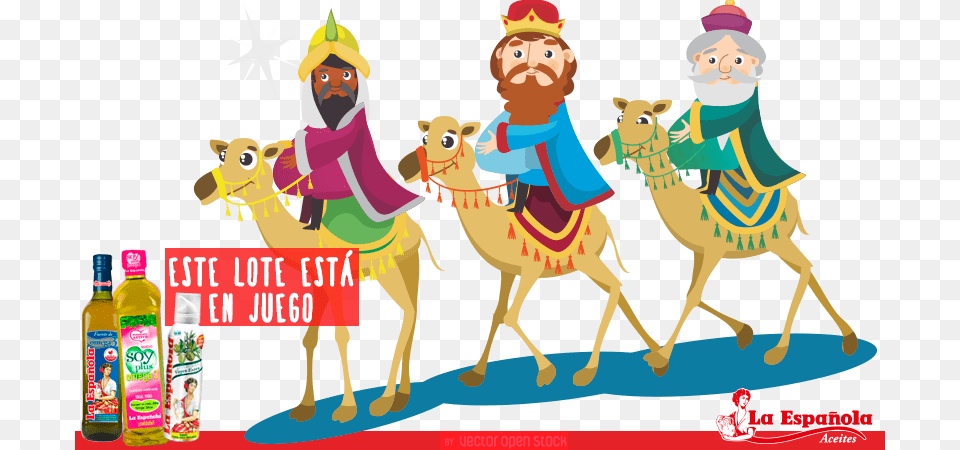 Cartoon Wise Men On Camels, Person, Animal, Camel, Mammal Free Png