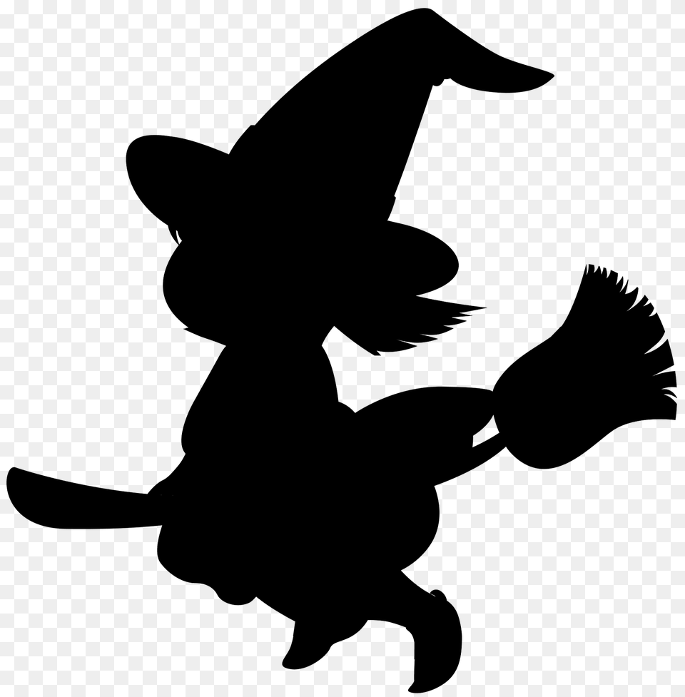Cartoon Witch Silhouette, Baby, Person Free Png