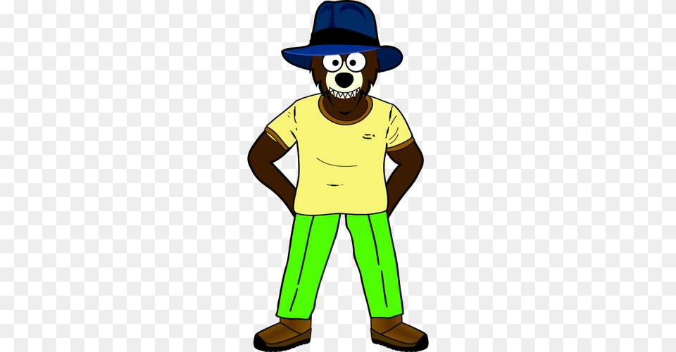 Cartoon Wolf, Adult, Male, Man, Person Png