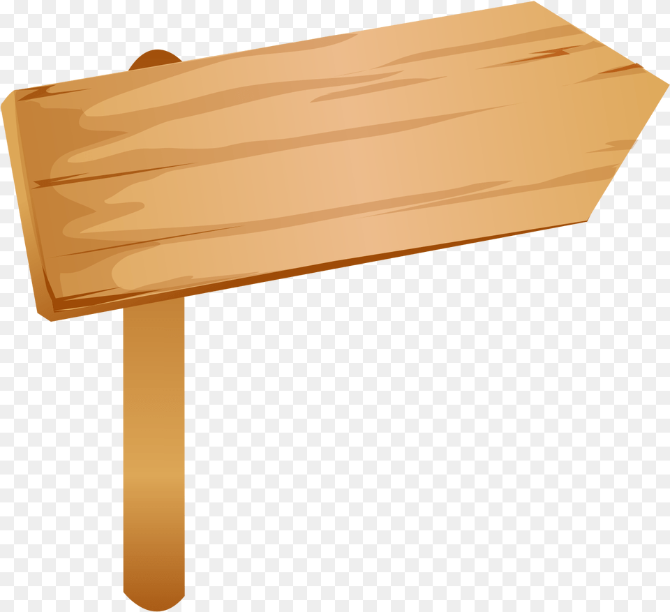 Cartoon Wood Sign Arrow Wooden Sign, Plywood, Device, Hammer, Tool Free Png Download