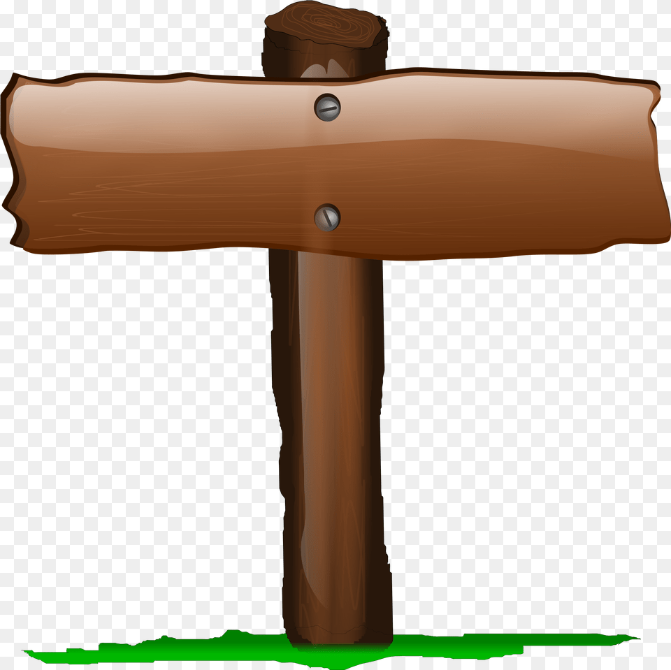 Cartoon Wooden Sign Vector Wood Sign, Device, Hammer, Tool, Mallet Png