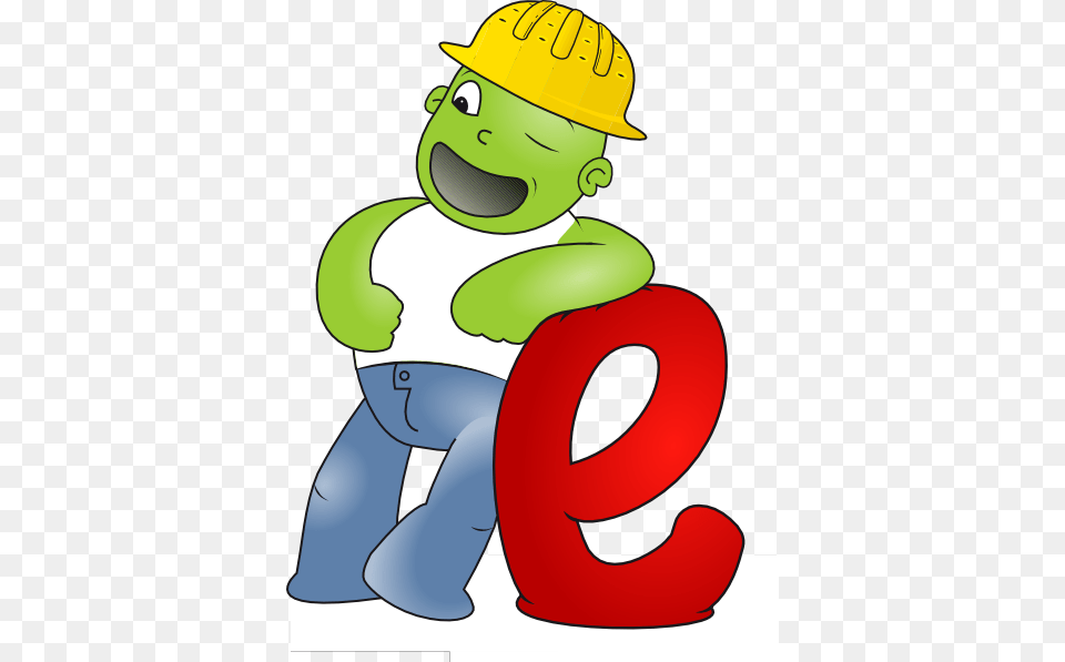 Cartoon Worker Clip Art, Text, Helmet, Symbol, Number Png Image