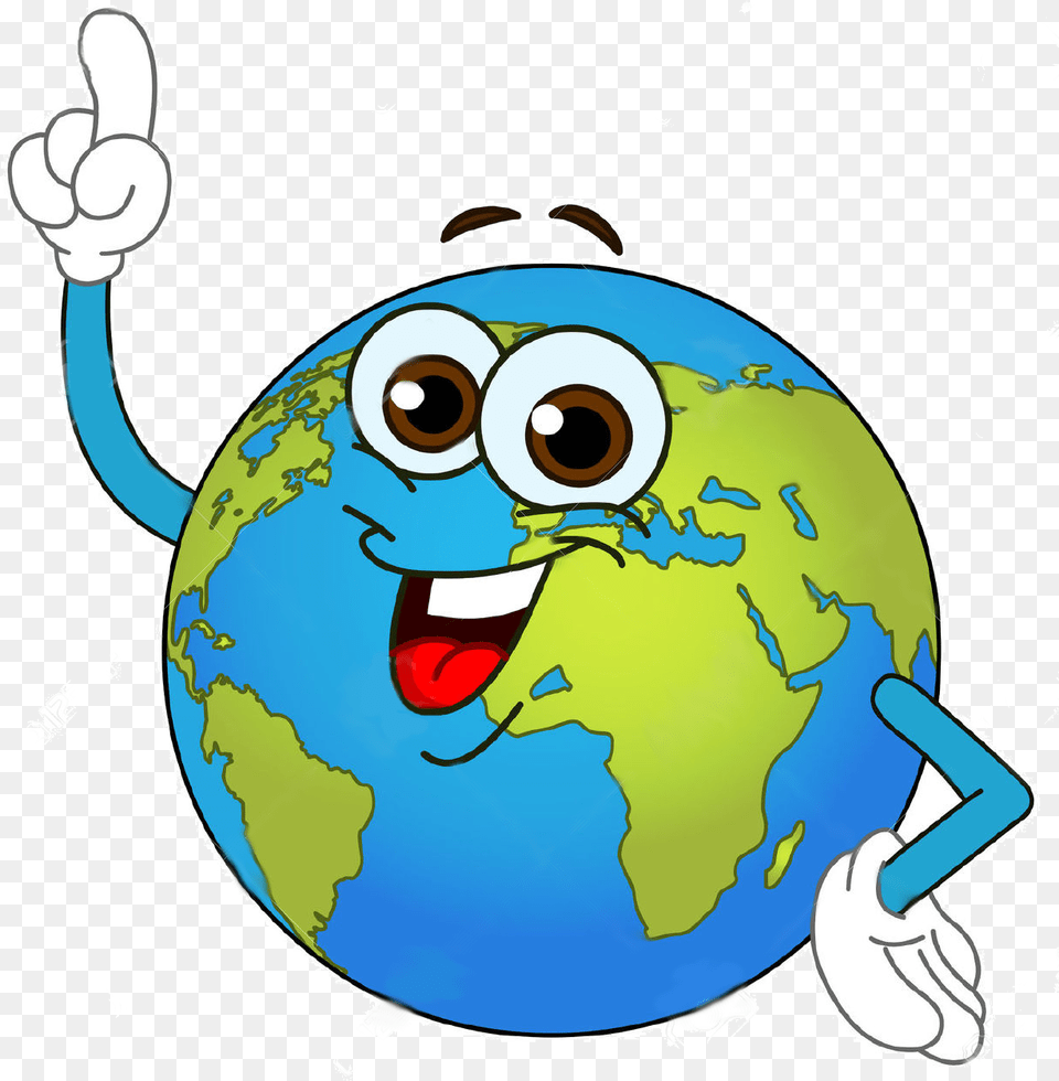 Cartoon World, Astronomy, Outer Space, Planet, Globe Png Image