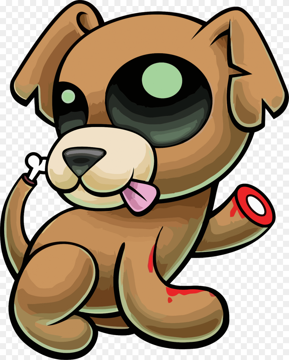 Cartoon Zombie Dog Clipart Download Zombie Cute Cartoon Dog, Teddy Bear, Toy Free Png