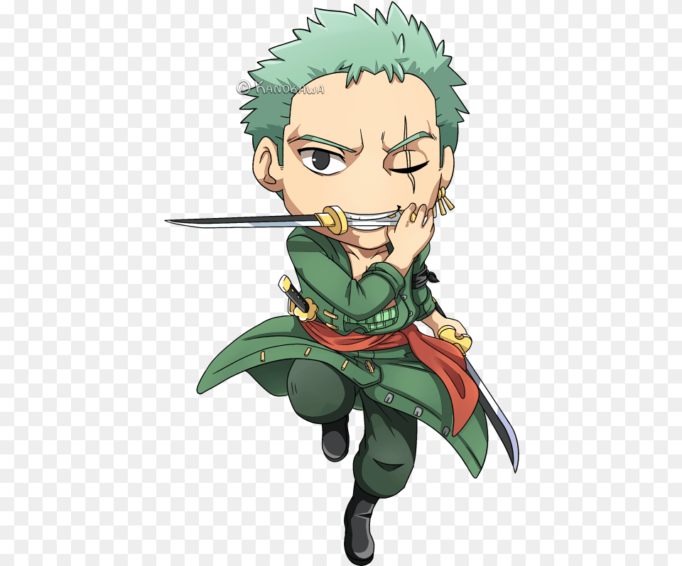 Cartoon Zoro One Piece, Book, Comics, Publication, Baby Free Png Download