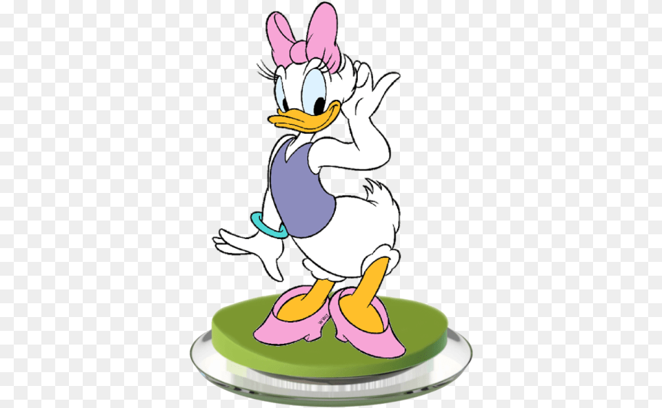 Cartoonanimated Cartoonanimationclip Artrabbitrabbits Daisy Duck Transparent Background, Cartoon, Birthday Cake, Cake, Cream Free Png