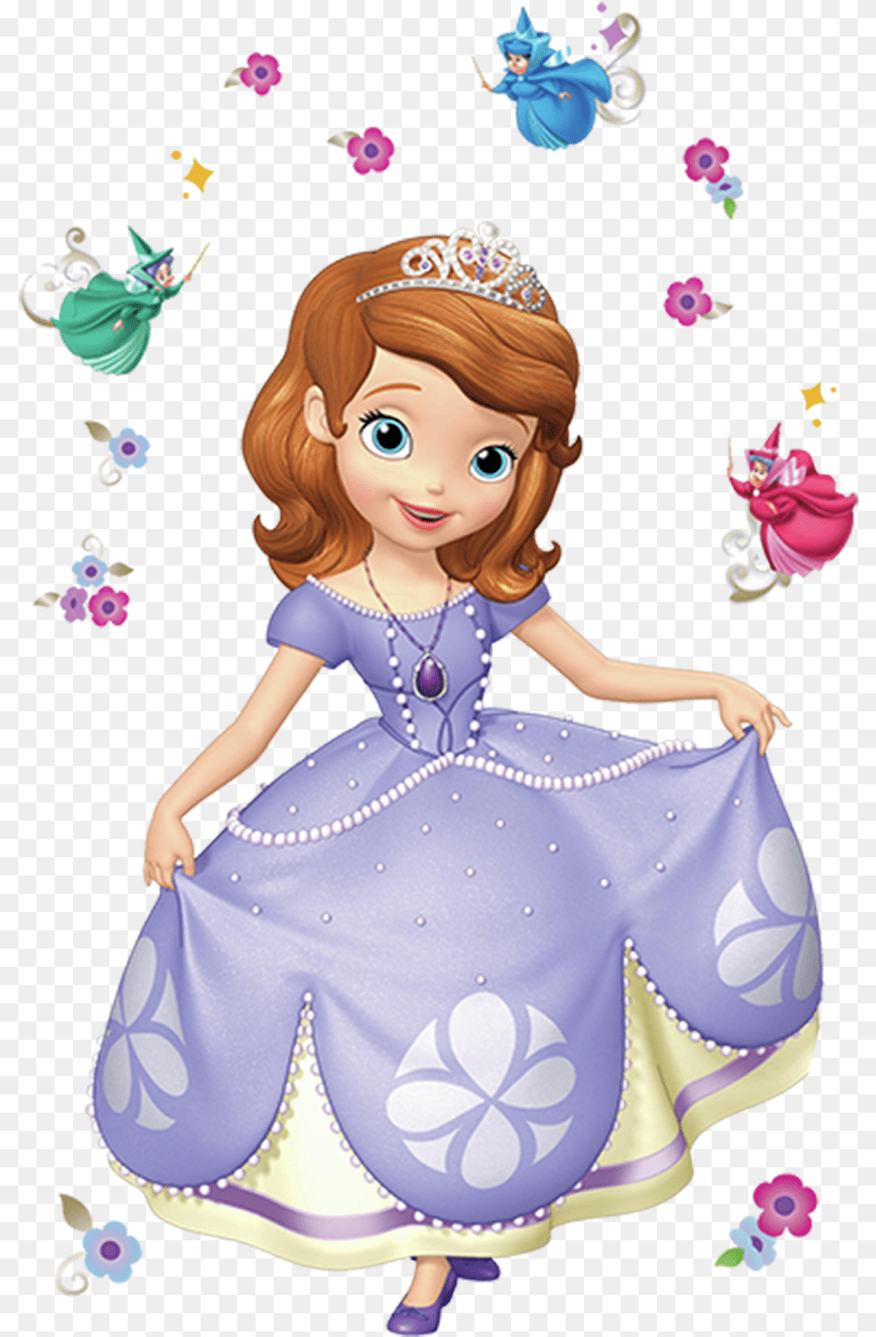 Cartoonclip Character Sofia The First, Toy, Doll, Person, Head Png