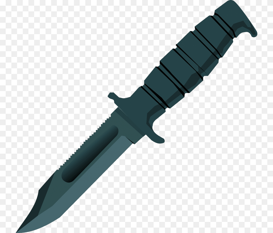Cartoonish Bowie Knife, Blade, Dagger, Weapon Free Png